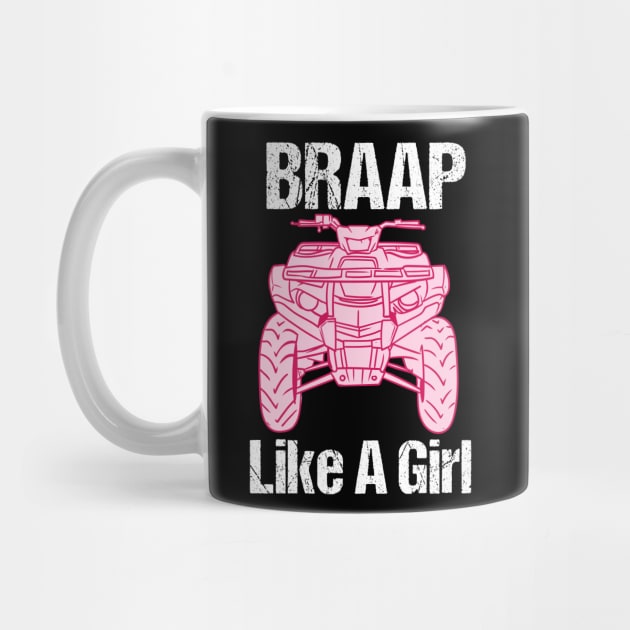 Braap Girl ATV Four Wheeler Quad Bike by Psitta